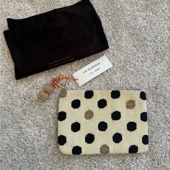 kate spade On Purpose One Sided Beaded Clutch